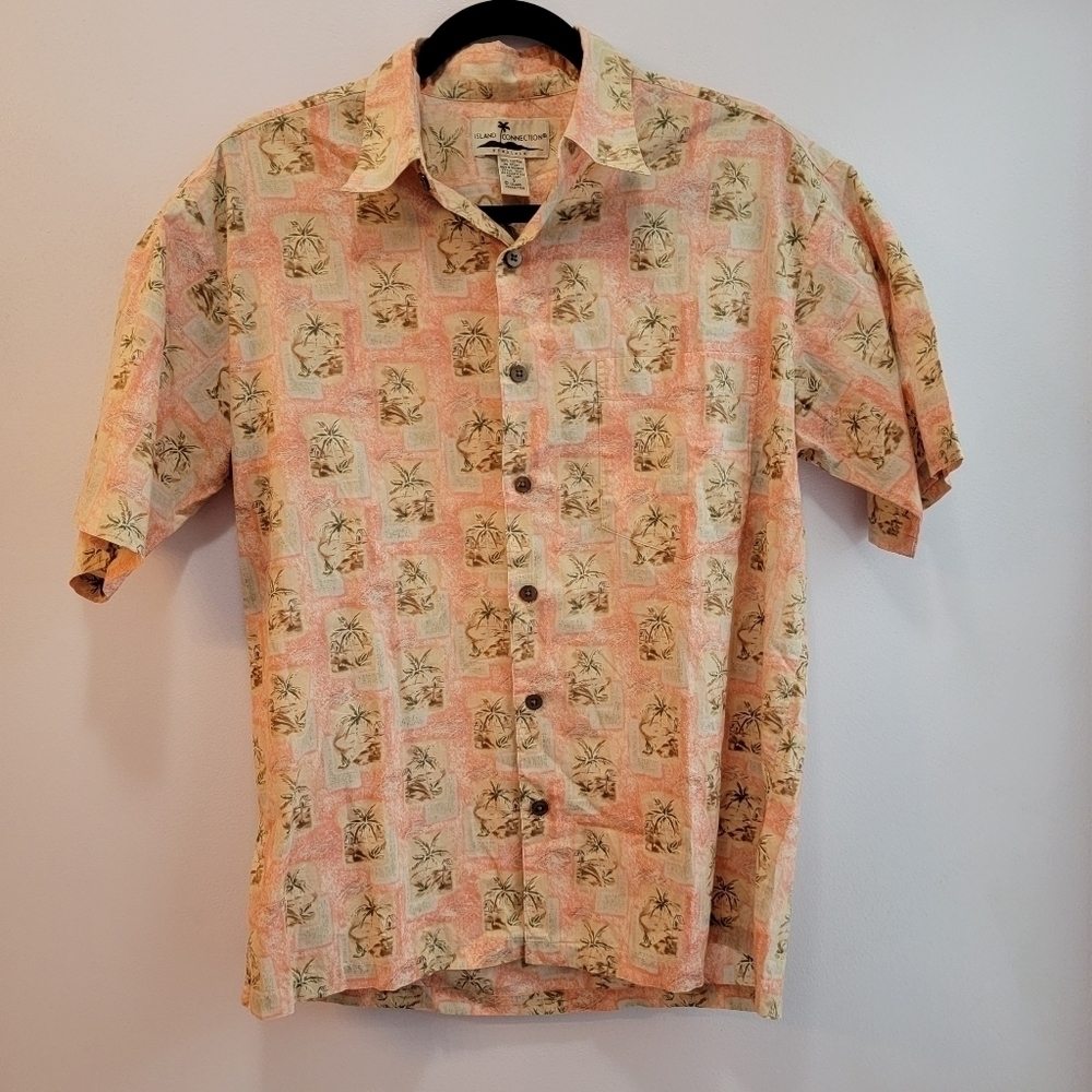 Vintage Island Connection Hawaiian Shirt Size S - Picture 3 of 8